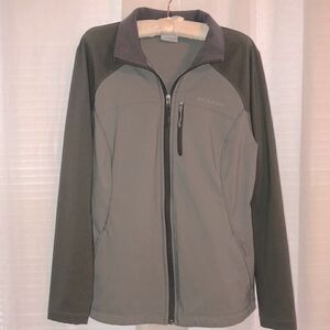 Columbia L Camo Green Sage Combo Full Zip Jacket